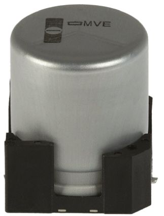 CHEMI-CON Condensador Electrolítico Serie MVE, 330μF, ±20%, 16V Dc, Mont. SMD, 8 X 10mm, Paso 3.1mm
