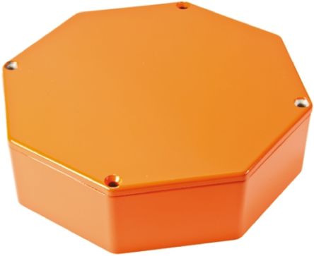 Hammond 1590 Aluminium Gehäuse 1590 Orange Außenmaß 132.78 X 132.78 X 39.2mm IP54