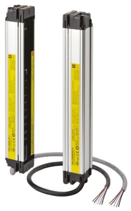 Omron F3SJ Lichtvorhang Strahlabstand 20mm Empfänger, Sender Typ E 4 / SIL 3 54-Strahl, Schutzhöhe 1105mm