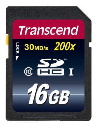 Transcend Premium SDHC SD-Karte 16 GB Class 10, MLC