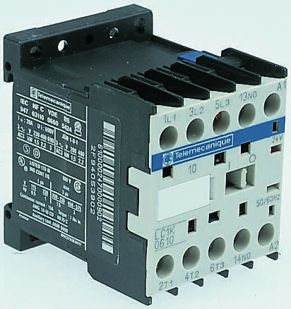 Schneider Electric LC1K Series Contactor, 500 V Ac Coil, 3-Pole, 6 A, 3NO, 690 V Ac