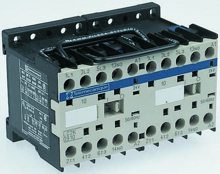 Schneider Electric LC2K Series Reversing Contactor, 36 V Ac Coil, 3-Pole, 9 A, 4 KW, 3NO, 690 V Ac