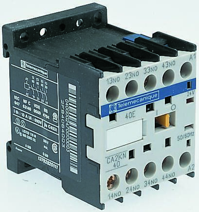 Schneider Electric Contacteur CA3KN, 4 N/O, 10 A