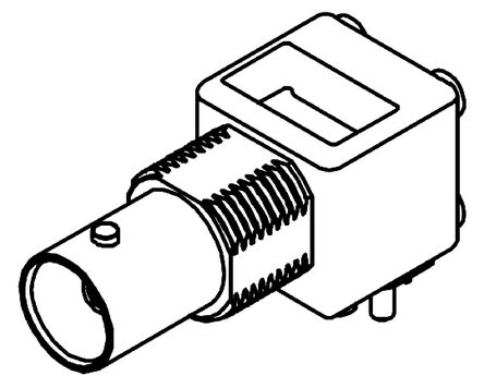 Molex BNC Buchse Koaxialsteckverbinder BNC-Steckverbinder, PCB,, 75Ω, Miniatur Mit Trennwand, Gewinkelt