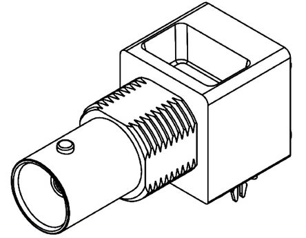 Molex BNC Buchse Koaxialsteckverbinder BNC-Steckverbinder, PCB,, 75Ω, Miniatur Mit Trennwand, Gewinkelt