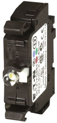 Eaton RMQ Titan Kontaktblock Mit Fassung Anzeigenblock LED Weiß Beleuchtet, 2 Wechsler