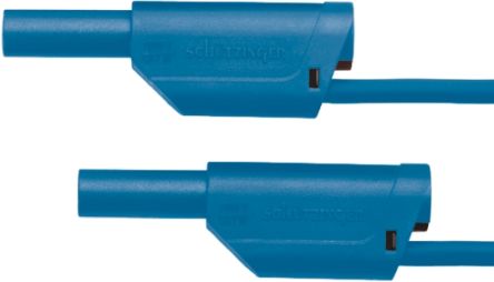 Schutzinger Cordon De Test 4mm, Bleu, 32A, 1kV, Long. 1m