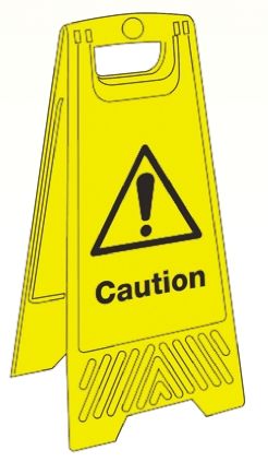 RS PRO General Hazard Hazard Warning Sign (English)