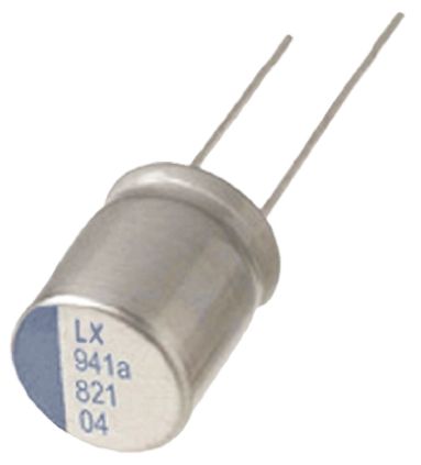 Nichicon LX, THT Polymer Kondensator 47μF ±20% / 50V Dc, Ø 10mm X 12.5mm, Bis 125°C