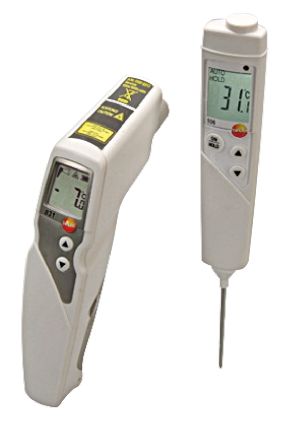 Testo 106 + 831 IR-Thermometer 30:1, Bis +210°C, Celsius, ISO-kalibriert