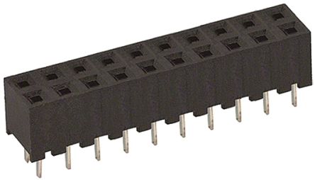 Hirose A3C Leiterplattenbuchse Gerade 20-polig / 2-reihig, Raster 2mm