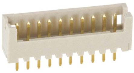 Hirose DF13 Leiterplatten-Stiftleiste Gerade, 10-polig / 1-reihig, Raster 1.25mm, Kabel-Platine,