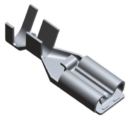 TE Connectivity Positive Lock .250 EX II Flachsteckhülse, Unisoliert, 6.35 X 0.81mm, Buchse, 1.6mm² - 6mm², 15AWG Min
