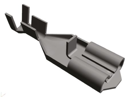 TE Connectivity Positive Lock .250 Mk II Flachsteckhülse, Unisoliert, 6.35 X 0.81mm, Buchse, 0.8mm² - 2mm², 18AWG Min