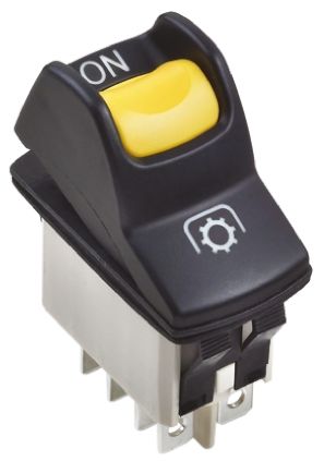 APEM Tafelmontage Wippschalter, 2-poliger Ein/Ausschalter Ein-Ein, 5 A 21.08mm X 36.8mm Beleuchtet, IP 68