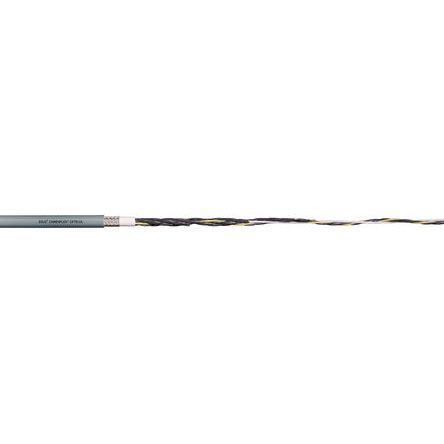 Igus Cable De Control Apantallado Chainflex CF78.UL De 4 Núcleos, 1,5 Mm², Ø Ext. 10mm, Long. 25m, 300/500 V, 21 A,