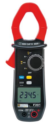 Chauvin Arnoux F201 Clamp Meter, Max Current 600A Ac CAT III 1000V