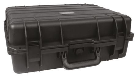 RS PRO Polypropylen Transportkoffer Schwarz, Außenmaße 155 X 430 X 380mm / Innen 395 X 320 X 115mm