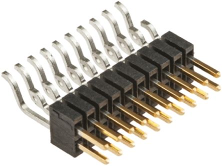 Samtec FTSH Series Right Angle Surface Mount Pin Header, 50 Contact(s), 1.27mm Pitch, 2 Row(s), Unshrouded