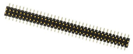 Samtec FTSH Series Straight Surface Mount Pin Header, 26 Contact(s), 1.27mm Pitch, 2 Row(s), Unshrouded