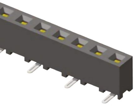 Samtec Conector Hembra Para PCB Serie SMM, De 4 Vías En 1 Fila, Paso 2mm, 350 V, 3.9A, Montaje Superficial, Para Soldar