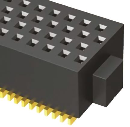 Samtec Conector Hembra Para PCB Serie SOLC, De 40 Vías En 4 Filas, Paso 0.635mm, 2.5A, Montaje Superficial, Para Soldar