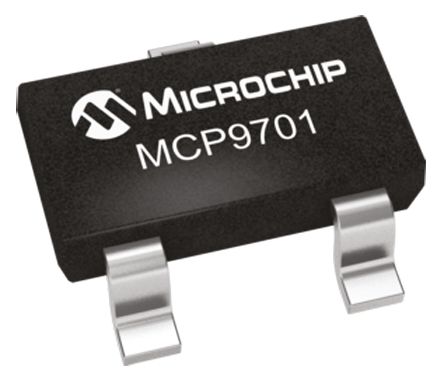 Microchip Spannung Spannungstemperaturfühler ±4°C SMD, 3-Pin, Analog -40 Bis +125 °C.