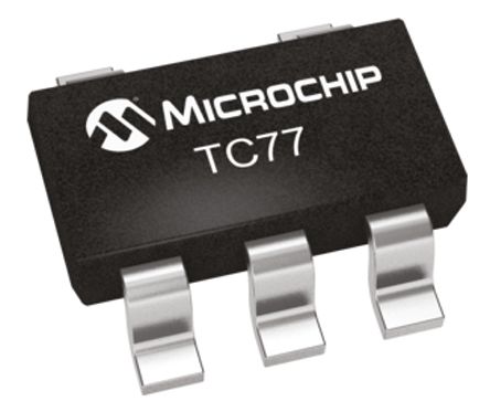 Microchip Digital Temperatursensor ±3°C SMD, 5-Pin, Seriell-Microwire, Seriell-SPI -55 Bis +125 °C.