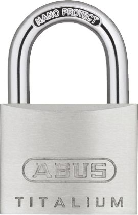ABUS Titalium Vorhängeschloss Mit Schlüssel Grau, Bügel-Ø 6.5mm X 29.5mm