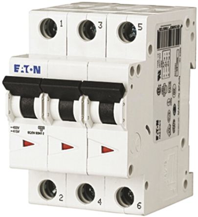 Eaton Moeller MCB Leitungsschutzschalter Typ D, 3-polig 16A 230 → 400V, Abschaltvermögen 6 KA XEffect