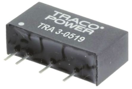 TRACOPOWER TRA 3 DC/DC-Wandler 3W 5 V Dc IN, 15V Dc OUT / 200mA 1kV Dc Isoliert