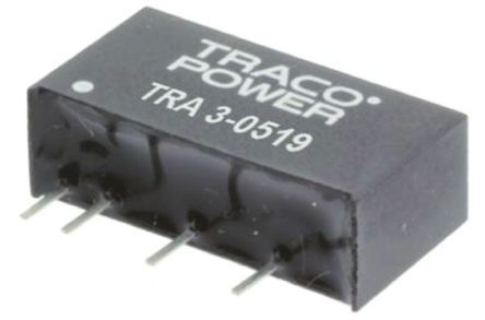 TRACOPOWER TRA 3 DC/DC-Wandler 3W 5 V Dc IN, 12V Dc OUT / 250mA 1kV Dc Isoliert
