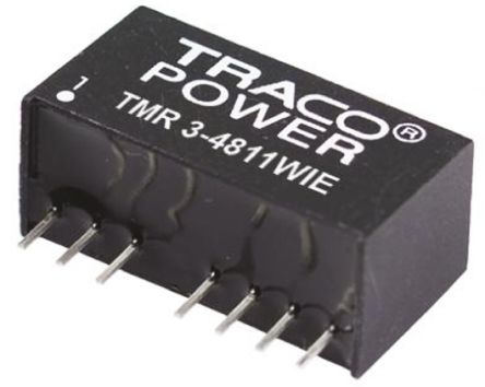 TRACOPOWER TMR 3WIE DC/DC-Wandler 3W 48 V Dc IN, ±12V Dc OUT / ±125mA 1.5kV Dc Isoliert