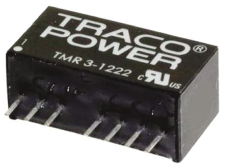 TRACOPOWER TMR 3HI DC/DC-Wandler 3W 12 V Dc IN, ±5V Dc OUT / ±300mA 3kV Dc Isoliert
