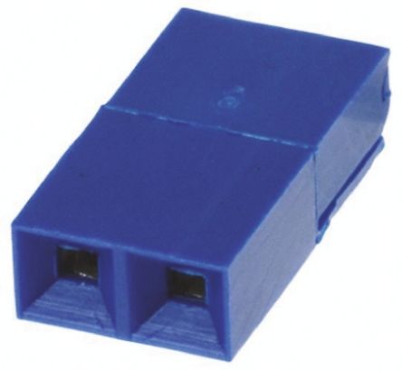 Amphenol Communications Solutions Jumper Hembra Serie Mini-Jump De 2 Vías, Paso 2.54mm, De Color Azul