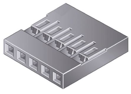 Amphenol Communications Solutions Mini-PV Steckverbindergehäuse Buchse 2.54mm, 3-polig / 1-reihig Gerade, Kabelmontage