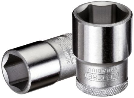 Gedore 1/2 In Drive 20mm Standard Socket, 6 Point, 40 Mm Overall Length
