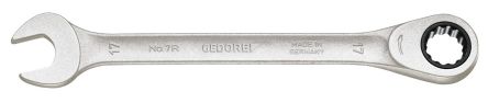 Gedore Series 7R Series Combination Ratchet Spanner, 8mm, Metric, Double Ended, 140 Mm Overall