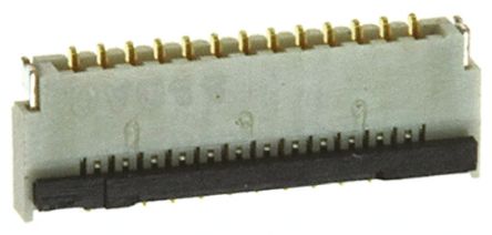 Hirose Connecteur FPC Série FH39, 25 Contacts Pas 0.3mm, 2 Rangée(s), Femelle Angle Droit, Montage SMT