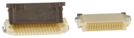 Hirose FH12, SMD FPC-Steckverbinder, Buchse, 15-polig / 1-reihig, Raster 0.5mm Lötanschluss