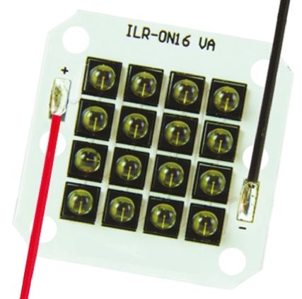Intelligent LED Solutions LED IR ILS De 16 LEDs, λ 850nm, 9600 MW, 10080mW, ±45°, Encapsulado PCB De 2 Pines, Mont. SMD