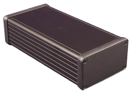 Hammond Boîtier 1455 En Aluminium, 160 X 78 X 43mm, Noir IP54