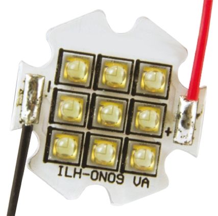 Intelligent LED Solutions Array LED ILS ILH-OO09-NUWH-SC211-WIR200., 9 LED, Flusso 2250 Lm, Bianco