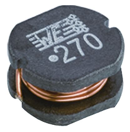 Wurth Elektronik WE-PD2 Drosselspule, 100 μH 570mA Mit Ferrit-Kern 5.8mm / ±10%, 7MHz