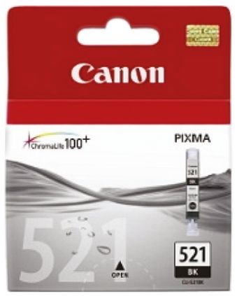 Canon CLI-521BK Druckerpatrone Für Patrone Schwarz 1 Stk./Pack Seitenertrag 815
