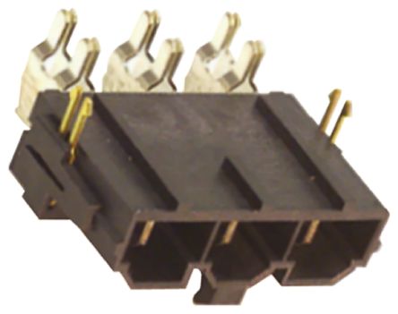 Molex Mini-Fit Sr. Leiterplatten-Stiftleiste Gewinkelt, 6-polig / 1-reihig, Raster 10.0mm, Kabel-Platine,