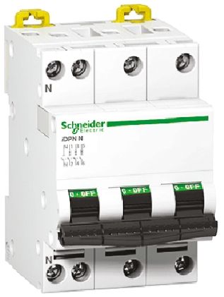 Schneider Electric IDPN MCB Leitungsschutzschalter Typ C 40A 230V, Abschaltvermögen 10 KA Acti 9 DIN-Schienen-Montage