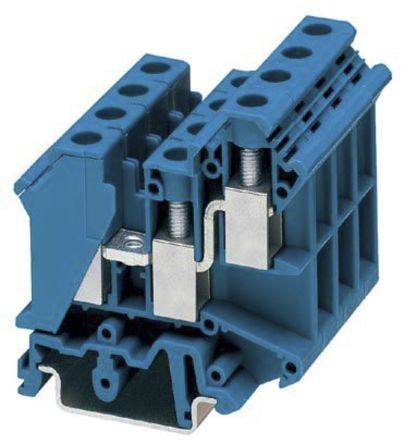 Phoenix Contact UK 10-TWIN BU Reihenklemme Mit Sicherungshalter Zweifach Blau, 800 V / 76A