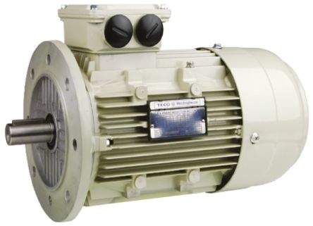 TECO Westinghouse ALAA Reversible Induction AC Motor, 0.75 kW, IE2, 3 Phase, 4 Pole, 230 V, 265 V, 400 V, 460 V, Flange