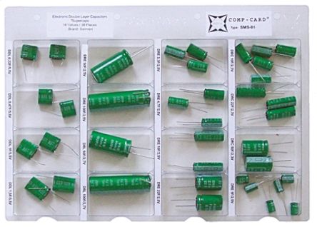Nova SMS-01 Comp-card Systemkondensatoren (Supercap), Durchsteck Kondensator-Kit, 38-teilig